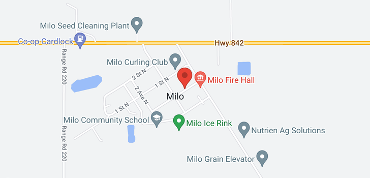 map of Milo 104 1st ST S